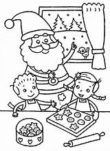Coloring Christmas Cookie Cookies Pages Baking Chocolate Chip Kids Santa Printable Claus Getcolorings Color Sheets sketch template