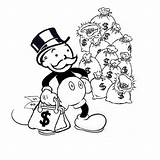 Monopoly Moneybags sketch template