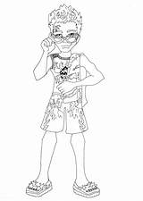 Coloring Swimsuit Getcolorings Holt Hyde Swim Class Monster sketch template