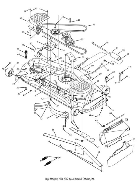 mtd aptk slt   parts diagram  mowing deck