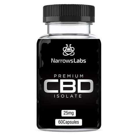 narrows labs cbd isolate 25mg x 60 pumping iron store