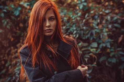 Wallpaper Sunlight Forest Women Outdoors Redhead Model Portrait