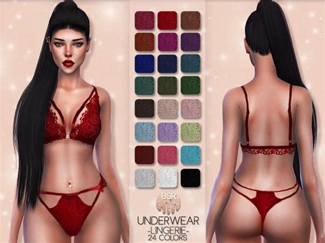 Underwear Lingerie Bd29 Sims 4 Mod Download Free
