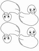 Ducky Rubber Coloring Kids sketch template