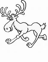 Moose Coloring Pages Caribou Coloriage Cartoon Print Printable Kids Clipart Canada Drawings Cliparts Mammals Clip Drawing Colouring Step Library Book sketch template