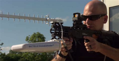 device  turn  gun  anti drone weapon  shoots  uavs  radio waves