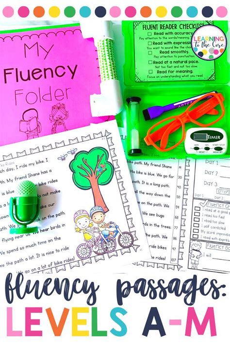 kindergarten st  grade reading fluency passages bundle level