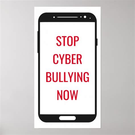 stop cyber bullying poster zazzlecom