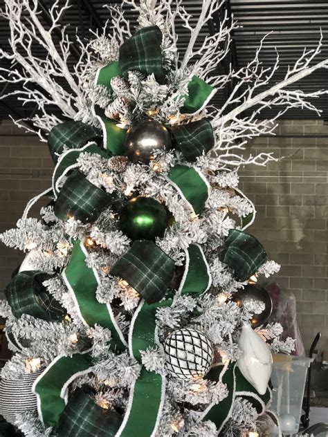 green  silver christmas decorations decoomo