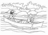 Canoe Canot Chaloupe Canoeing Kinderart Ko Kayak sketch template