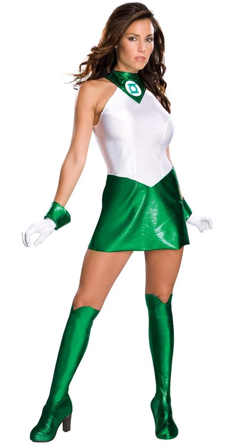 Green Lantern Lady Dress Costume Superhero Fancy Dress