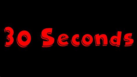 seconds youtube