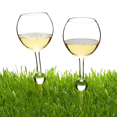 Staked Outdoor Wine Glasses