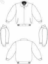 Jacket Vector Varsity Template Blank Getdrawings sketch template