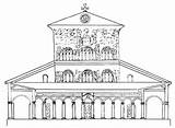 Basilica Colorare Disegno sketch template