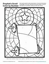 Bible Coloring Pages Prophets Scroll Jesus Kids Color Number Told Prophet Sunday Isaiah School Activities Birth God Crafts Activity Jeremiah sketch template