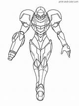 Super Samus Metroid Ocarina sketch template