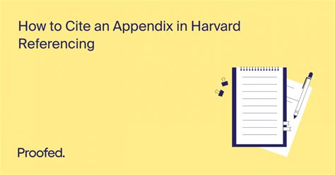 cite  appendix  harvard referencing proofeds writing tips