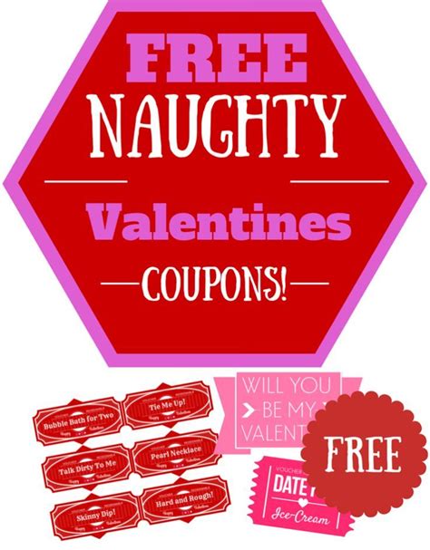 free naughty valentines day coupons for your bae naughty