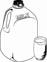 Milk Dairy Coloring Pages Jug Frame Glass sketch template