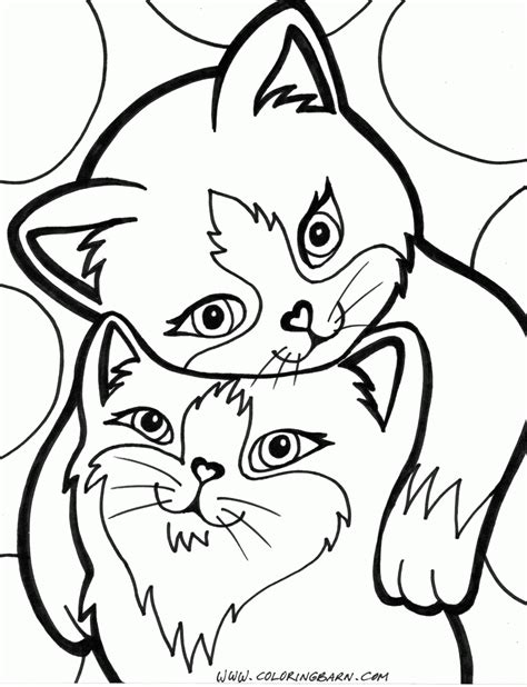 kitty cat coloring pages  print kidsworksheetfun