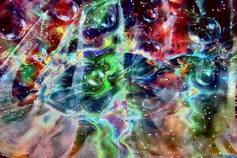 Psychedelic Galaxy Digital Art By Linda Sannuti