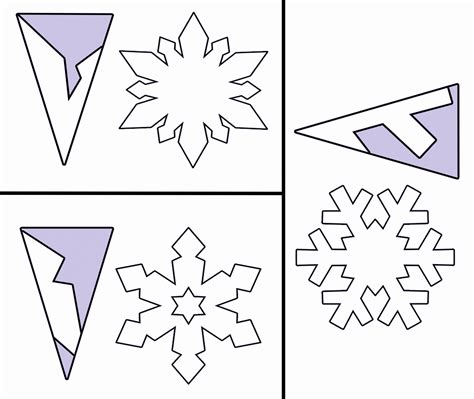 easy paper snowflake template