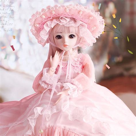bjd 1 3 girl dolls 60cm with clothes wigs shoes makeup 100 handmade