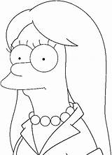 Marge Simpsons Plat Colorear Copier Homer sketch template
