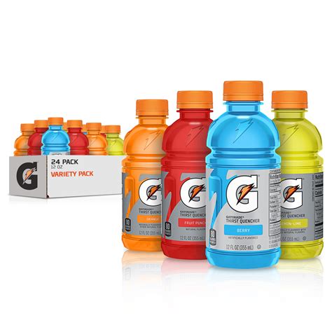 count gatorade original thirst quencher sports drink variety pack