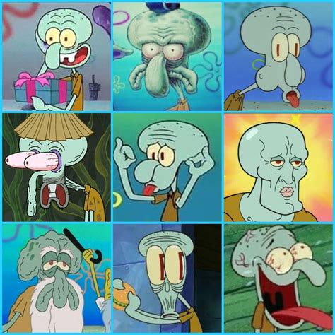 faces  squidward tentacles funny images funny pictures