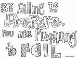 Coloring Pages Inspirational Doodle Alley Quote Colouring Words Inspiring Failing Preparing Prepare Fail Quotes Adult Sheets School Classroom sketch template