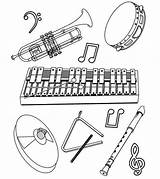 Instrumente Kleurplaat Instrumenten Musikinstrumente Muziekinstrumenten Kleurplaten Muziek Malvorlage Ausmalbild Muziekinstrument sketch template
