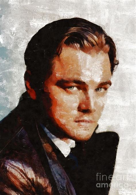 Leonardo Dicaprio Hollywood Legend By Mary Bassett Painting By
