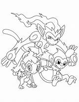 Pokemon Coloring Pages Infernape Template sketch template