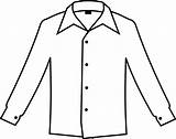 Clipart Shirt Drawing Clip Transparent Simple Dress Shirts Button Blouse Collection Svg Icon Undershirt Webstockreview sketch template