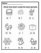 Worksheets Vowel Short Vowels Kindergarten Grade Printable Phonics Printables English Tpt Lily Creations sketch template