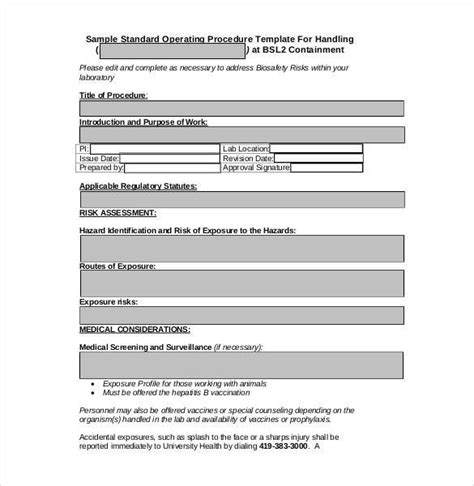 procedure sheet template  doubts   clarify  procedure