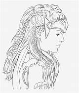 Aloy Lineart Nicepng sketch template