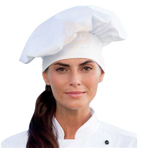 white toque chef hats side bend dubai uae leading uniforms supplier
