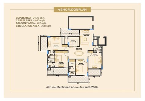 ananda apartment  bhk floor plan ananda mohali