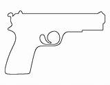 Pistol Pattern Outline Template Printable Drawing Stencils Templates Line Patternuniverse Revolver Print Pdf Gun Drawings Stencil Patterns Use Tattoo Cut sketch template