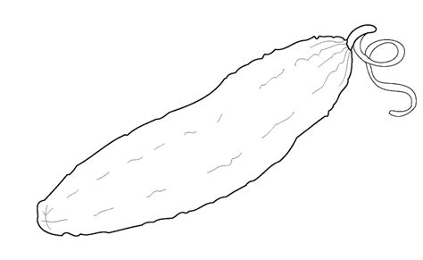 cucumber coloring pages    print