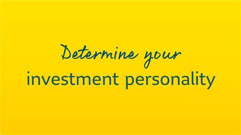 determine  investment personality