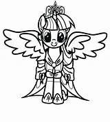 Twilight Sparkle Princess Coloring Pages Pony Little Color Printable Getcolorings sketch template