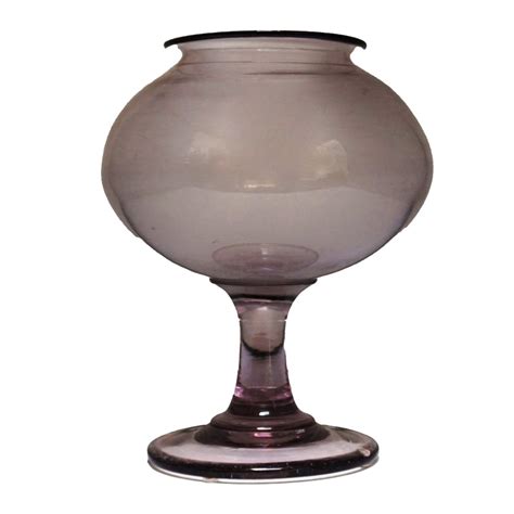 One Rare Purple Colored Glass Leech Bowl France 19th Century Circa