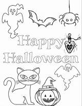 Halloween Coloring Pages Printable Kids Happy Printables Thehousewifemodern Sheets Spooky Scary Ghosts Page4 Easy Page3 Fall Bat Book sketch template