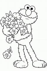 Coloring Pages Elmo Printable Toddlers Funny Popular sketch template
