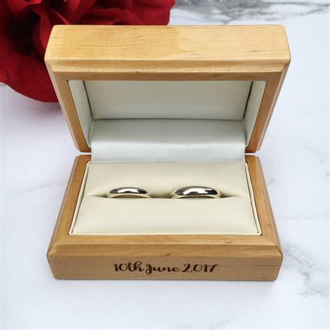 personalised wedding ring box  laser  designs