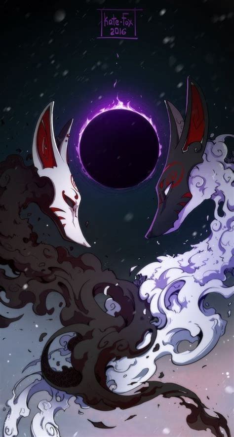 yin  dark fantasy art japanese artwork anime art
